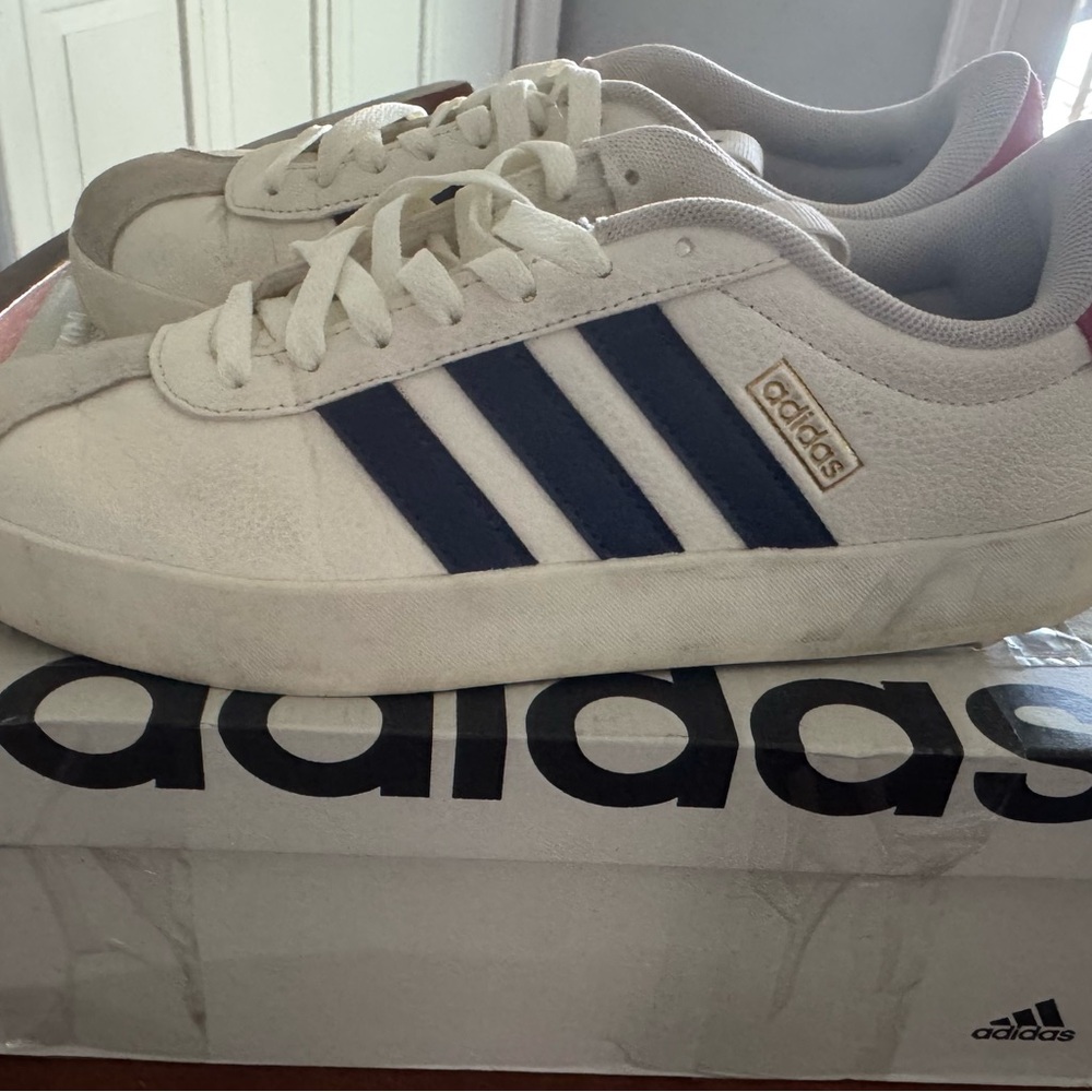 Adidas VL Court white, red and Navy Casual Sneakers